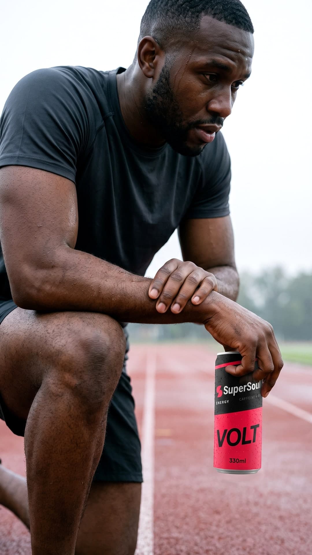 Malik with the product